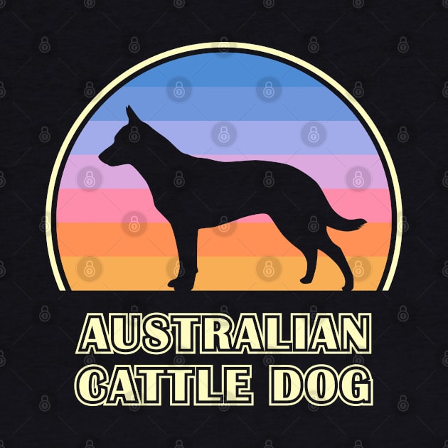 Australian Cattle Dog Vintage Sunset Dog by millersye